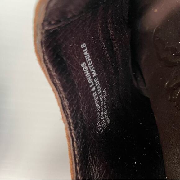 Born Zowy short bootie style shoes with harness strap detail brown size 8.5 - Picture 8 of 10